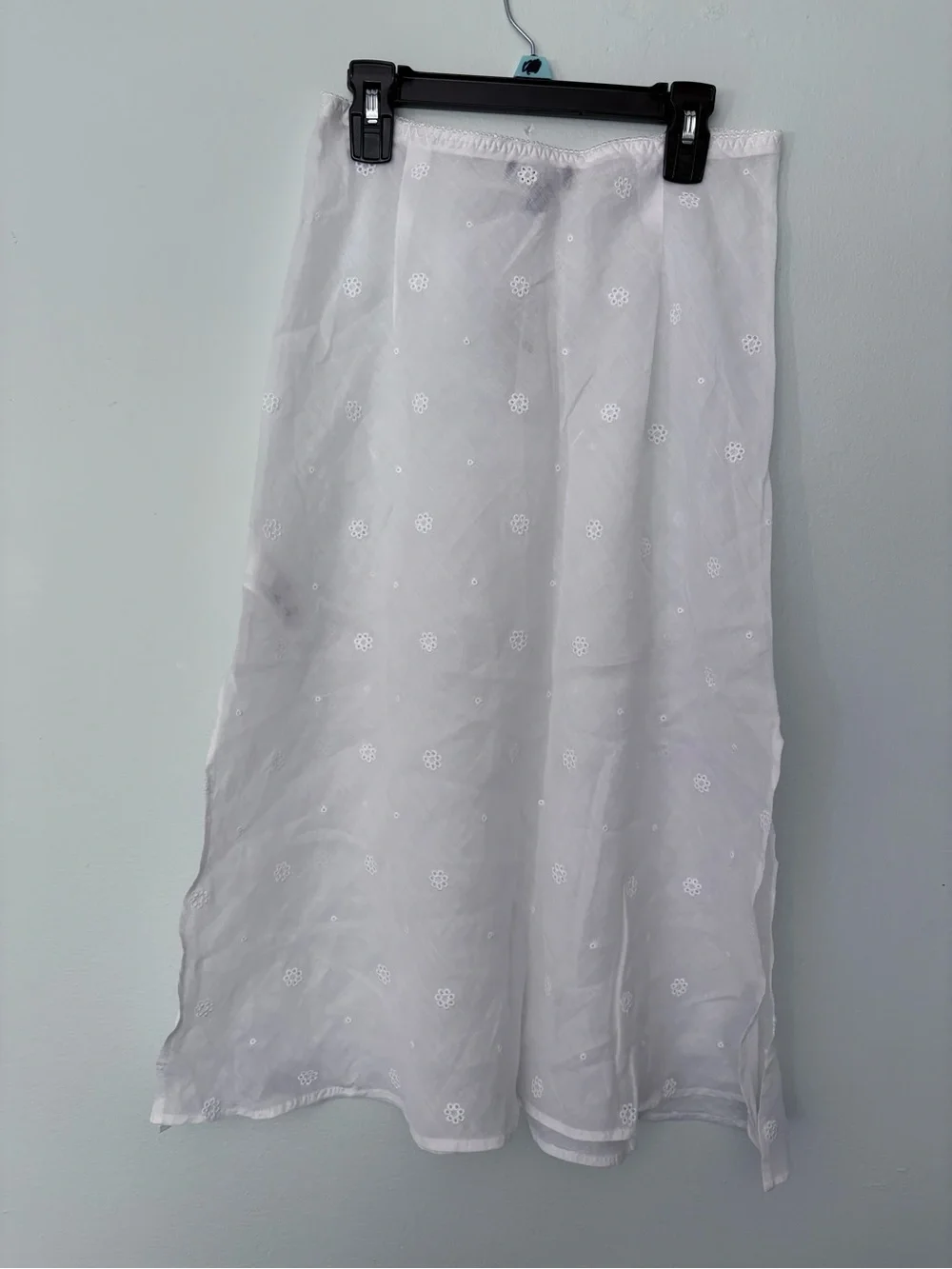 J. Crew White Eyelet Medí Skirt Swim Cover Up